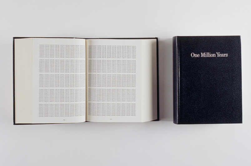 On Kawara © One Million Years Past For all Those who Have Lived and Died Future For the Last One, 1999 