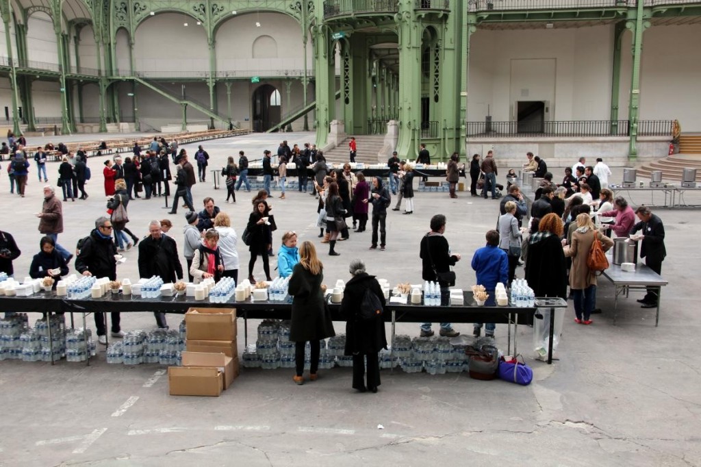 Rirkrit Tiravanija © Soup/No Soup, Le Grand Palais, 7 April 2012, Installation participative, Photos: Marc Sanchez