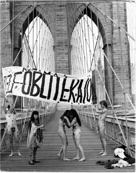 Yayoi Kusama in Anti-War happening, New York City, 1968 