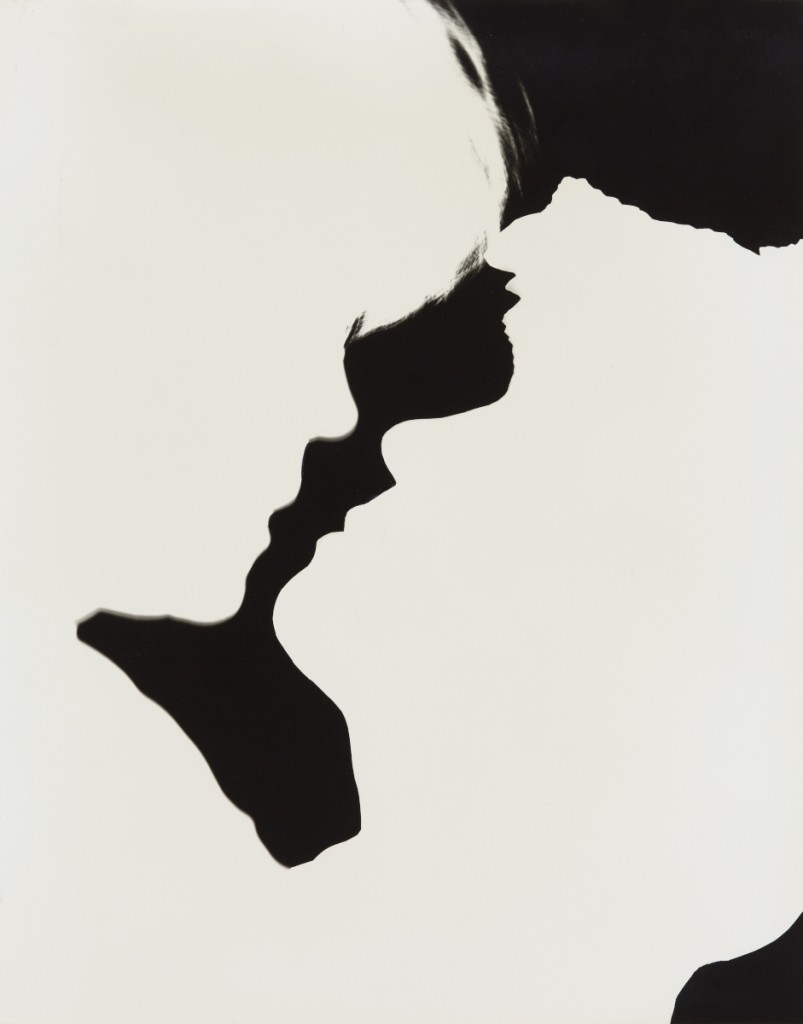 Daido Moriyama, “A Journey to Nakaji 6 (Photogram 4 Kiss)”, 1985, gelatin silver print, image & paper size: 44.7 x 35.5 cm © Daido Moriyama