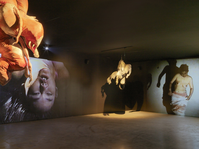 Lee Bul © Abortion, 1989 Performance Courtesy: Studio Lee Bul. © Stefan Altenburger Gwangju Biennale