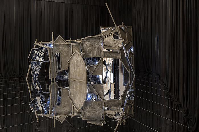 Lee Bul ©Souterrain, 2012 plywood on wooden frame, acrylic, mirror, alkyd paint 107.87 x 141.73 x 188.98 inches 274 x 360 x 480 cm
