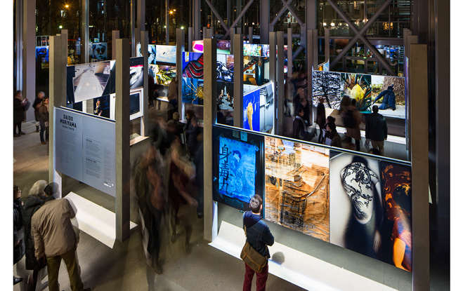 Vue de l'exposition Daido Moriyama Daido Tokyo (6 février - 5 juin 2016). Photo : Luc Boegly.