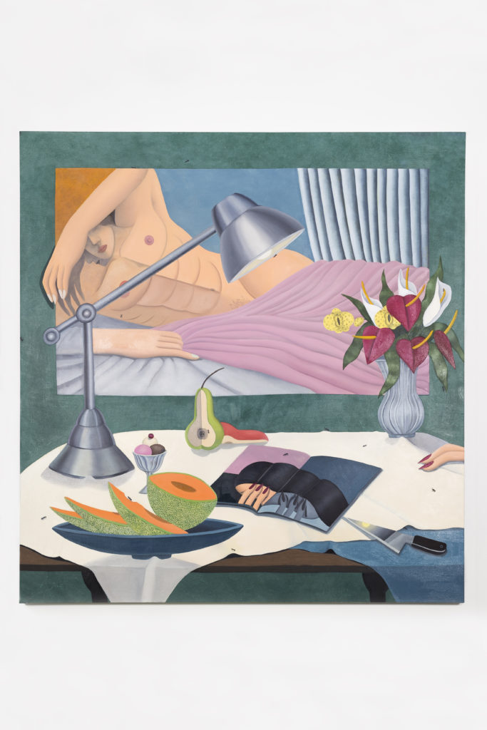 GaHee Park, Room with Sweets (2022), oil on linen, 183x173 cm © Marion Paquette. Courtesy the artist and Perrotin